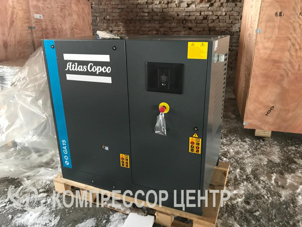 Винтовой компрессор ATLAS COPCO GA15 7,5P/400В 3ф/50 Гц без N/CE FM (К)