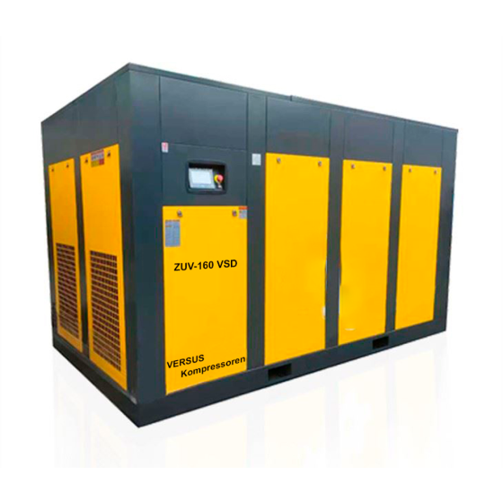 Винтовой компрессор ZUV – 160 VSD 13 бар прямой привод IP 55 D