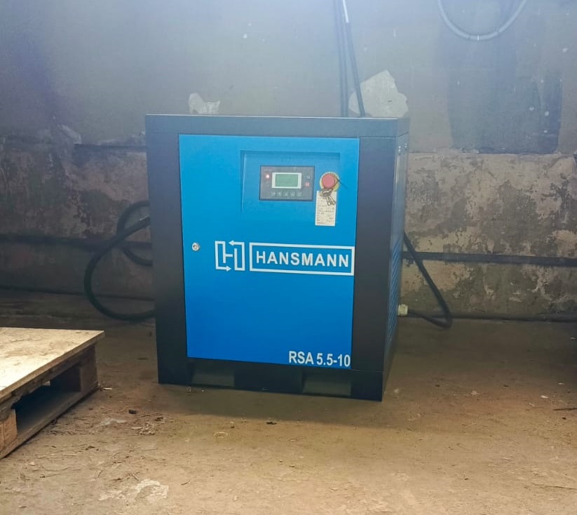 Винтовые компрессоры Hansmann RSA 5.5 10 для ООО "ВЕСТ-Производство"