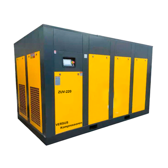Винтовой компрессор ZUV – 220 10 бар прямой привод IP 23 D