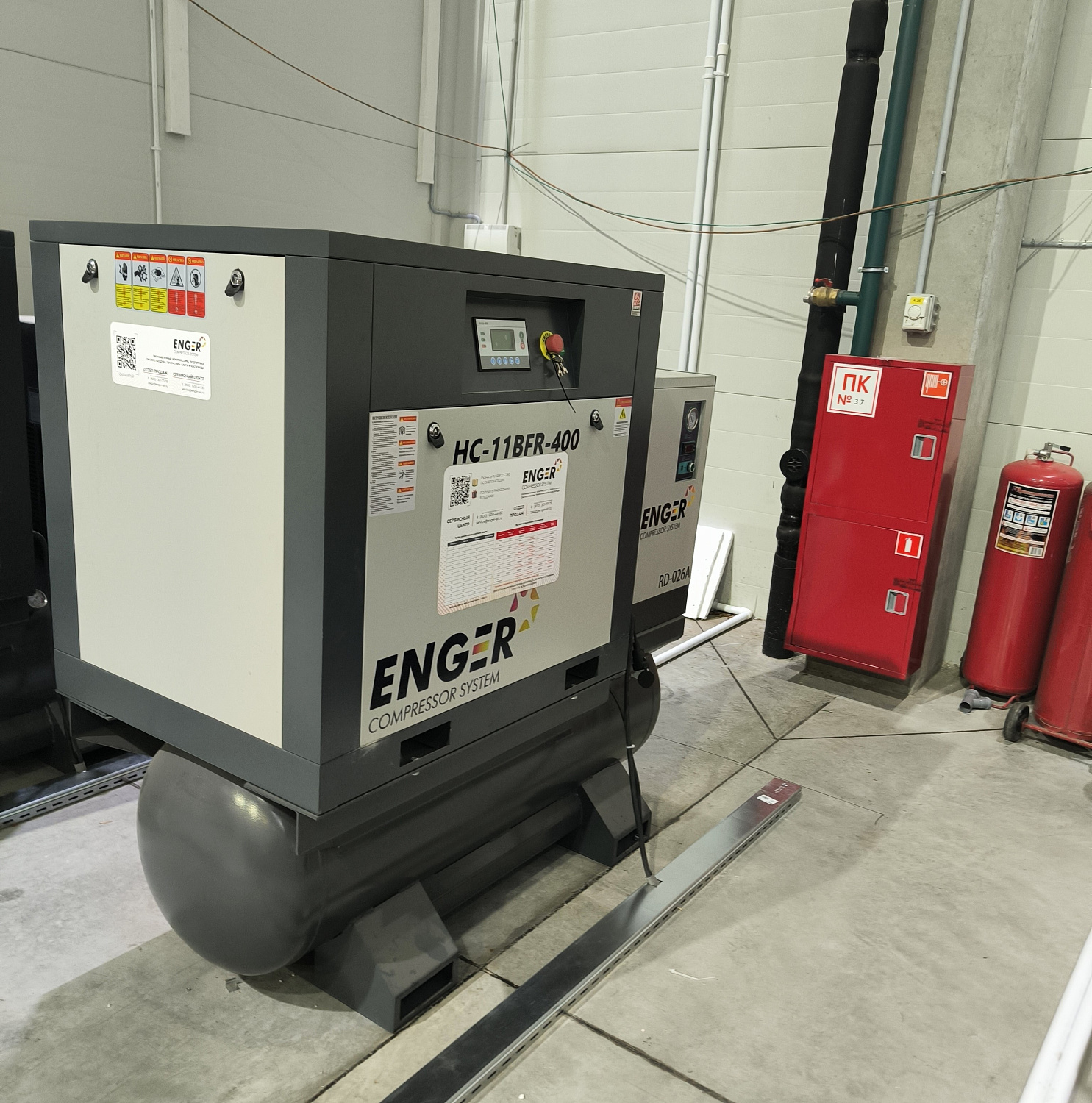 Винтовой компрессор Enger HC-11BFR-400 10 для ООО «ЮРАЛ»
